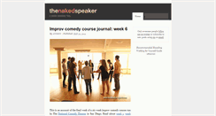 Desktop Screenshot of nakedspeaker.com